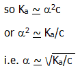 A level chemistry revision chembook Ostwald's dilution law