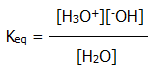 A level chemistry revision chembook dissociation constant water ionic product