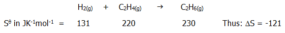 A level chemistry revision chembook entropy second law of thermodynamics